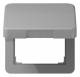 Jung CD590BFKLGR UP / WD hinged lid, CD BF 590 KL GR, gray, shatterproof