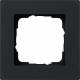 GIRA 0211095 Abdeckrahmen 1f flach Gira E2 Schwarz m