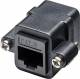 Goobay 81365 RJ45 modular coupling/connector with mounting flange, CAT 6 - RJ45 socket (8P8C) > RJ45 socket (8P8C)