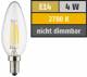 Muellerlicht ETT-1451911 LED Filament Kerzenlampe, E14, 4W, 470lm, 2700K, warmweiß