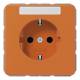 Jung CD1520BFKINAO SCHUKO Steckdose Schriftfeld bruchs. orange