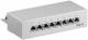 Goobay 93047 CAT 6 Mini/Desktop Patch Panel, 8 Port - STP shielded, Grey