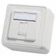 Telegärtner 100021381 H02000A0090 module Recording AP 80x80, 1 times 45 ° outlet alpine white unequipped