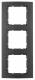 Berker 10133005 Rahmen 3fach B.3 Alu schwarz/anthrazit