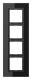 Jung LSP984GLSW Glasrahmen 4fach LS plus schwarz