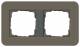 GIRA 0212426 Abdeckrahmen 2f E3 Umbra/Anthrazit