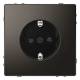 Merten MEG2300-6052 SCHUKO-Steckdose BRS Steckklemme Moccametallic