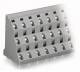 WAGO 737-758 three-tier terminal strip for circuit boards 0.08-2.5 mm² gray