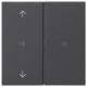 GIRA 510828 KNX RF Bedienaufs.2f Pfeile System 55 Anthrazit