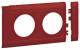 Hager GB080203020 Blende 2fach Steckdose Oberteil 80mm hfr rot