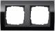 GIRA 0212738 Rahmen 2f klar schwarz Event für anthrazit
