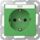 GIRA 4462107 SCHUKO-Steckdose BSF +SH System 55 Grün