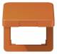 Jung CD590BFKLO hinged lid, shatterproof, orange