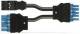 WAGO 771-5001/221-000 assembled Y-cable B2ca 2 x plug/socket