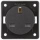 Berker 9626205 Steckdose mit Schutzkontakt British Standard Integro schwarz matt