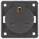 Berker 962622505 socket with protective contact British anthracite