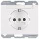 Berker 47387009 Steckdose SCHUKO mit Beschriftungsfeld K.1 polarweiß