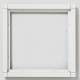 Siedle 200016402-01 KR611-2/2-0W combination frame, flush aluminum white 231x231x15mm