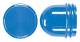 Jung 37.08 Schraubhaube flach blau für Lichtsignal LM max.35mm Länge