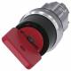 Siemens 3SU10504FC010AA0 3SU1050-4FC01-0AA0 key, switch OMR 22mm round red hood: O
