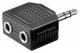 Goobay 11104 Audio Adapter - 3.5 mm jack plug (3-pin, Stereo)> 2x 3.5 mm jack socket (3-pin, Stereo)