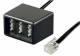 Goobay 68027 TAE Adapter 3 x TAE N/F/F- Buchse auf , RJ11/RJ14-Stecker (6P4C) / -