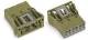 WAGO 770-763 socket snap-in version 3p 100% mismated protection 0.5-4qmm light green