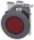 Siemens 3SU10610JB200AA0 pushbuttons, illuminated 30mm round metal matte red