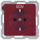 Berker 47236022 Steckdose SCHUKO mit EHBS Q.x rot samt