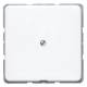 Jung CD590AWW Cable outlet with strain relief, CD 590 A WW alpine white