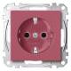 Merten MEG2300-0306 Socket outlet BRS, f.Sonder StK ruby ??System M