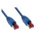 InLine Patchkabel S/FTP PiMf C6 blau 1m