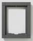 Siedle KR 611-1/1-0 DG combination frame aluminum 1 module dark gray mica 038728