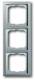 Busch Jaeger 2CKA001754A4319 BJ 1723-866K Frame 3-fold pure stainless steel