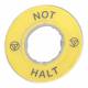 Schneider Electric ZBY9220 Schneider Schild 60mm für NOT-HALT Taster NOT-HALT/Logo ISO13850