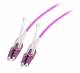 LWL-2-Faser-Patchk. 0,5mtr.LC-LC, 50/125um,OM4, Uniboot, AD=3mm,
