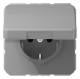 Jung CD1520BFKIKLGR SCHUKO Steckdose Klappdeckel bruchs. grau