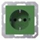 Jung A1520BFKIGN SCHUKO socket break-proof series A/AS green