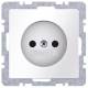Berker 6167036089 Steckdose ohne SchutzKontakt Q.1 polarweiss samt