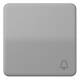 Jung CD590KGR Rocker with bell symbol, gray CD 590 K GR