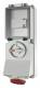 Mennekes 7318 16A5P 6H400V Wanddose DUO IP44