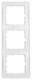 Berker 10138989 frame 3-fold p.1 polar white, glossy