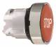 Schneider Electric ZB4BA434 Schneider Drucktaster flach STOP rot Metall D22mm
