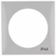 Berker 918272597 Rahmen 1fach mit Aufdruck IP44 Integro Flow grau glänzend