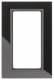 Berker 13096616 black glass frame with large cut-