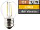 Muellerlicht ETT-1451907 LED Filament Tropfenlampe, E27, 2,2W, 250lm, 2700K, warmweiß