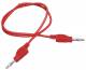Messleitung McPower, 50cm, rot, 1mm², PVC, 2x 4mm Bananenstecker