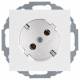 Berker 47271909 SCHUKO socket outlet 45° S.1/B.1/B.3/B.7 glass polar white matt