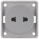 Berker 962572506 socket without protective contact sets, gray