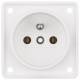 Berker 961852502 Steckdose mit Schutzkontaktstift Integrorweiß,matt